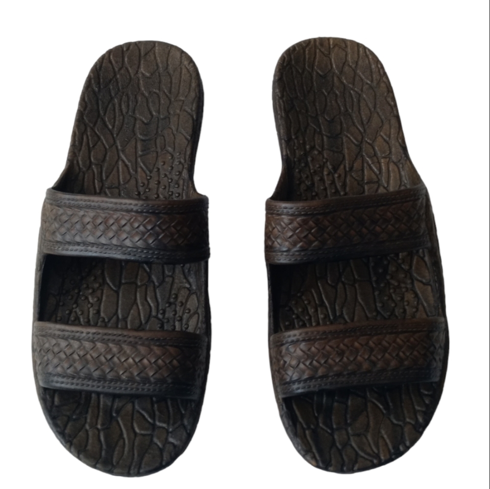 Pali Hawaii Unisex Dark Brown Sandals. Size 11.